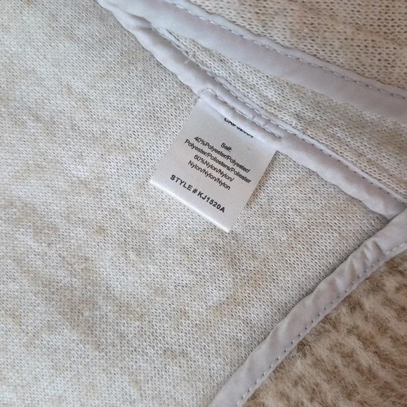 Anthropologie Greylin Houndstooth Jacket Sz M Petite Cream/Tan - Picture 7 of 13